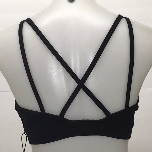 New GAIAM BLEEKER HIGH NECK BRA W/DOT MESH (solid - Picture 6 of 8